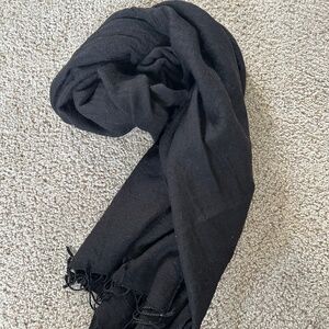 Black 100 percent wool scarf/wrap